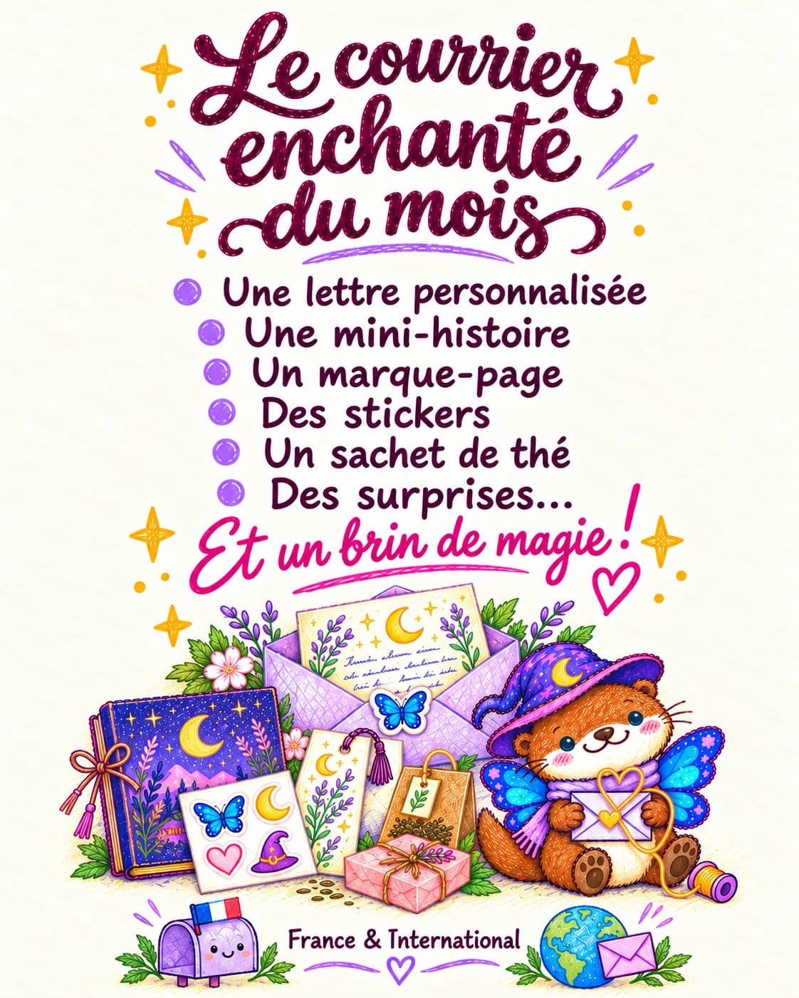 Le courrier enchanté du mois