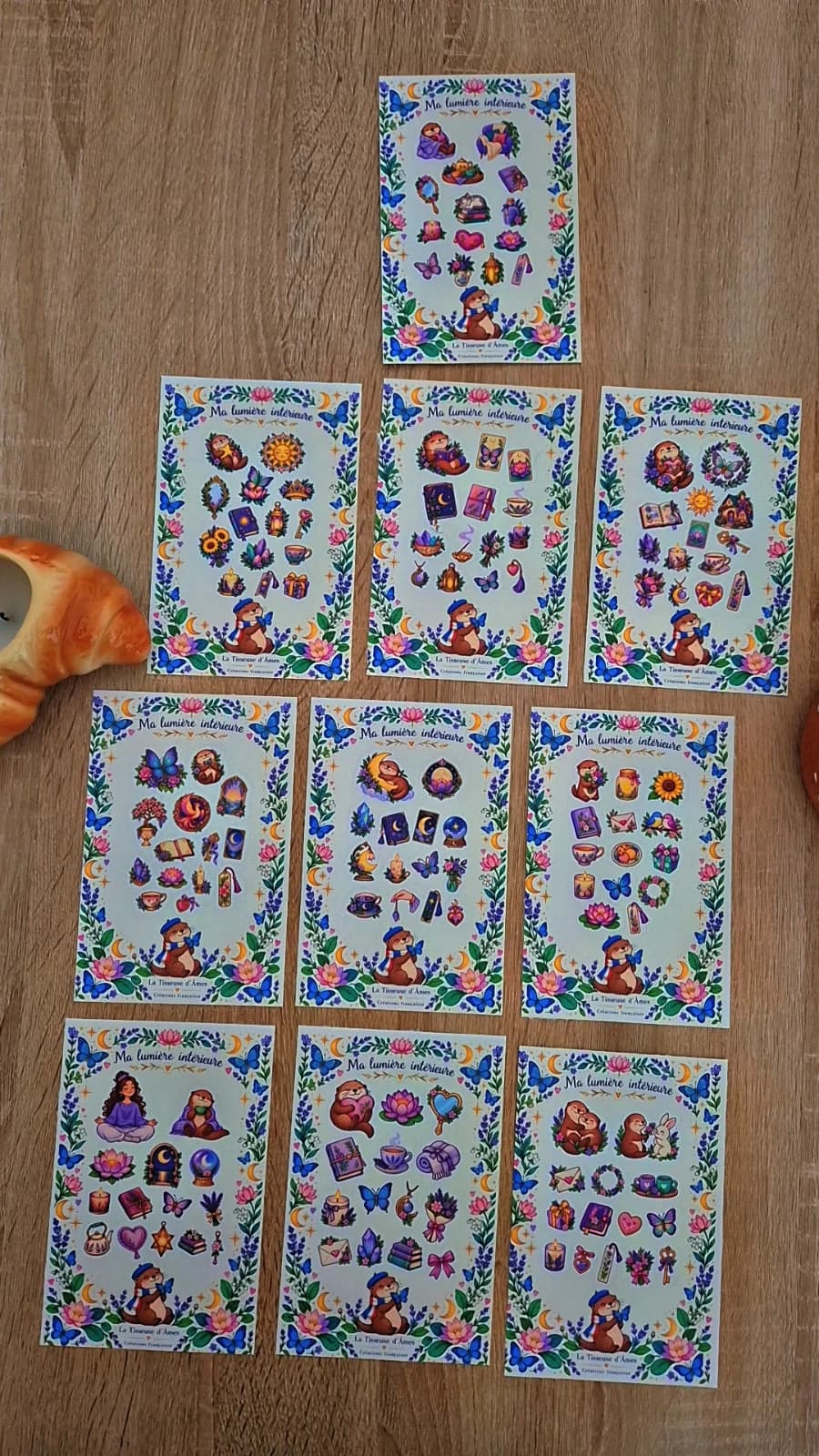 Planches stickers ma lumière intérieure