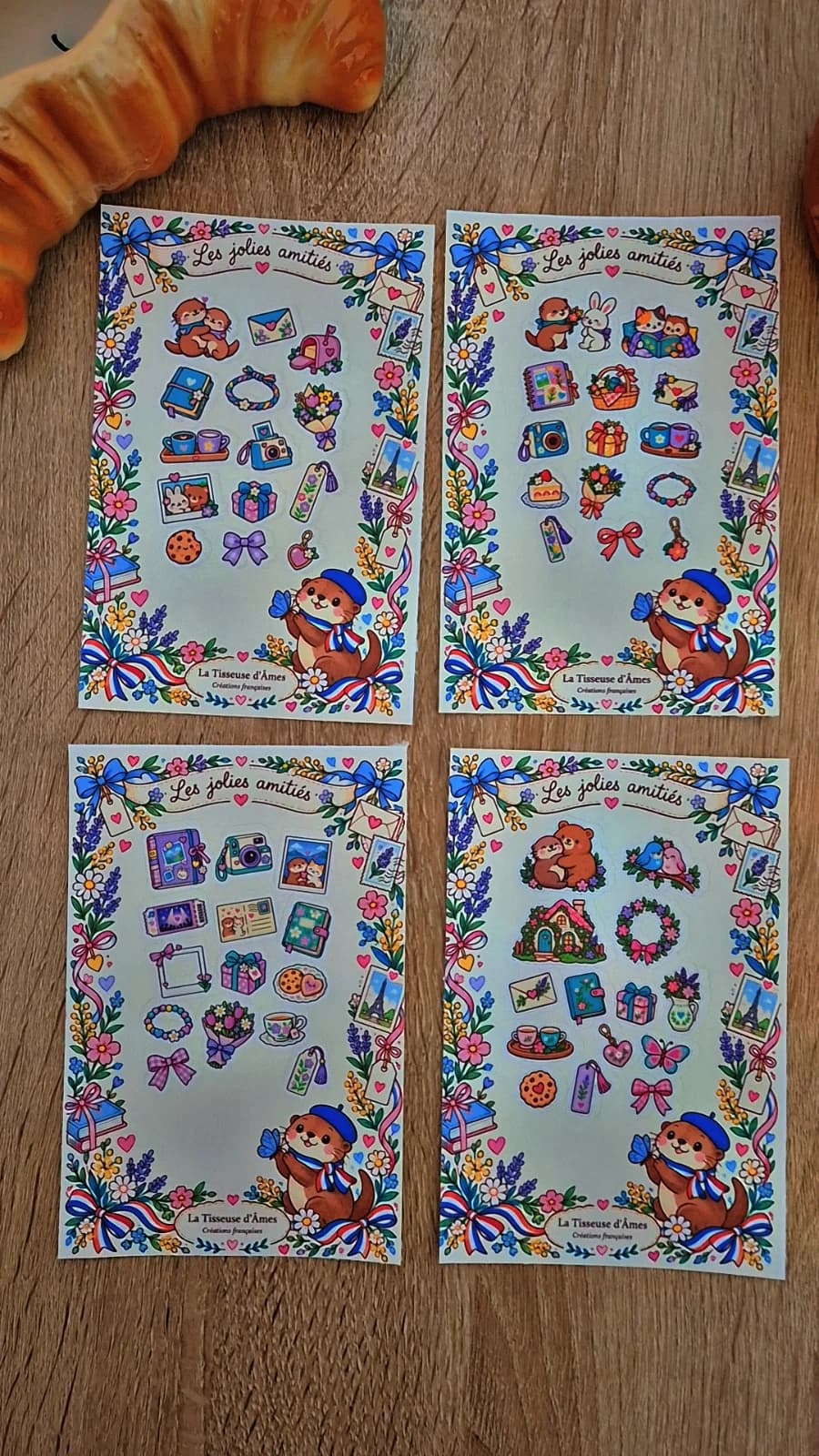 Planches stickers les jolies amitiés
