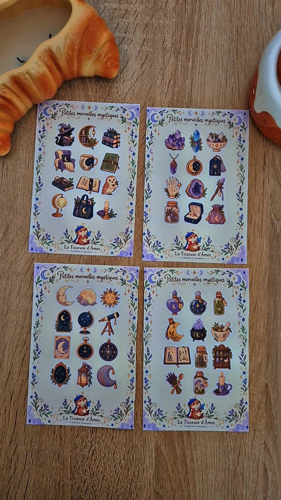 Planches stickers petites merveilles magiques