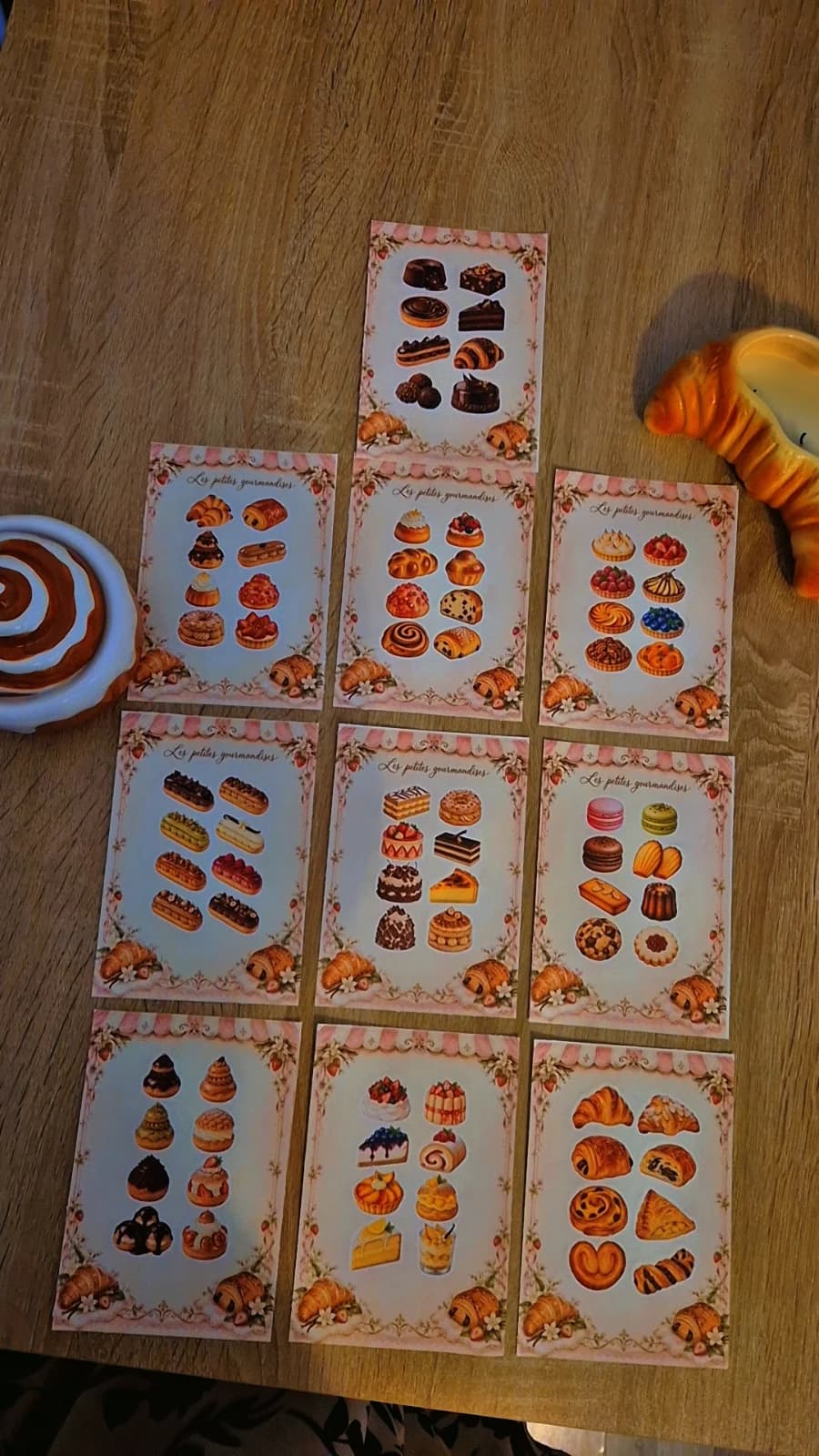 Planches stickers les petites gourmandises